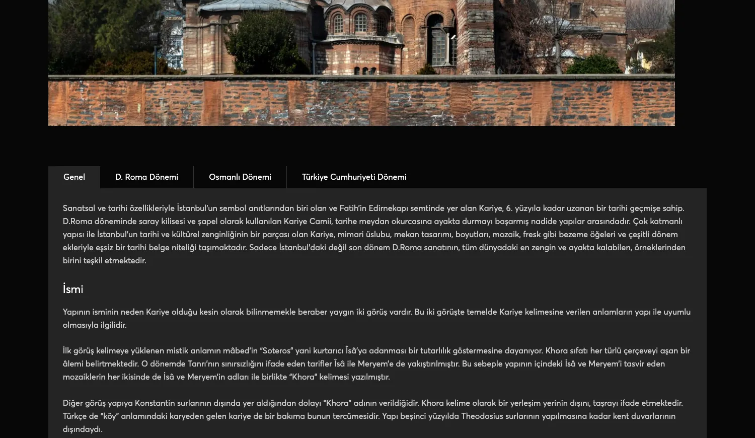 Kariye Camii: Kariye Camii Webflow web sitesi tasarımı — Klyne Creative Studio